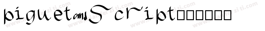 piguet script字体转换